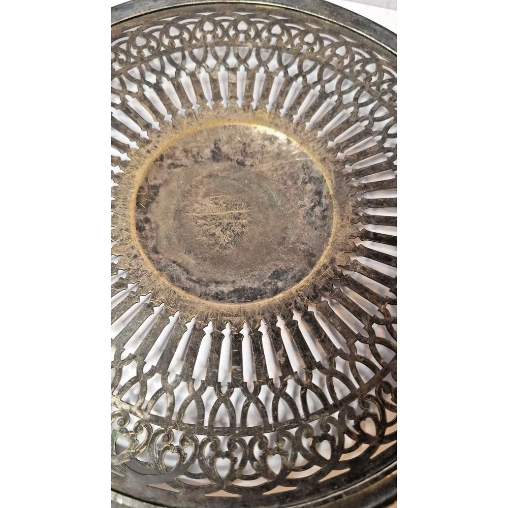 Silver-Plated Reticulated ServingPlate, Universal SPNS